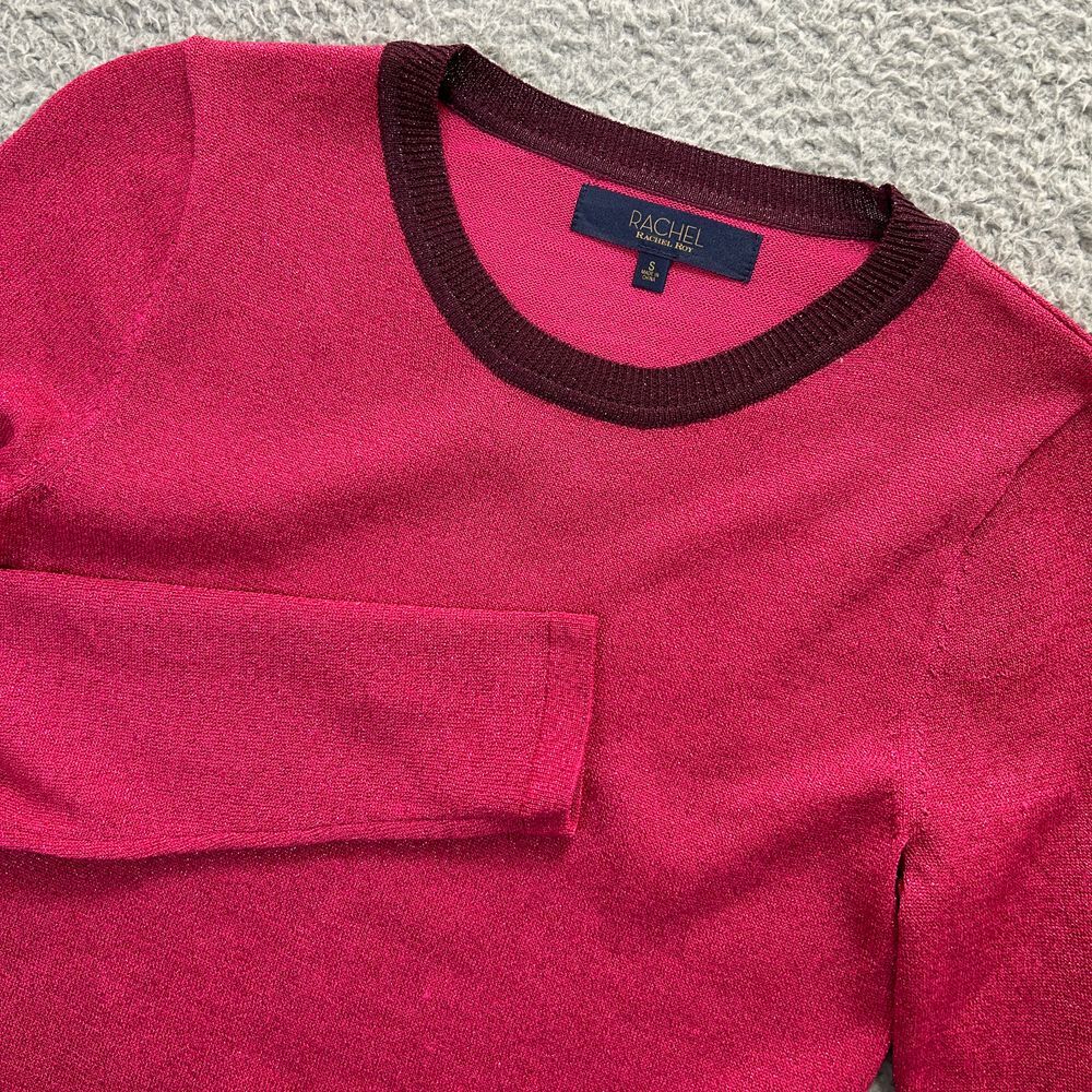 NWT Rachel Roy‎ Pink Metallic sweater